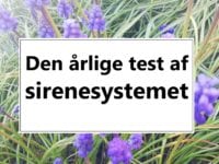 Årlig test af sirener