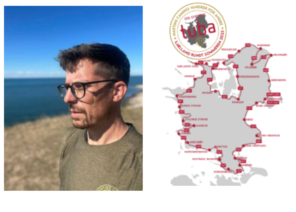 Martin Lærke vandrer 800 km Sjælland